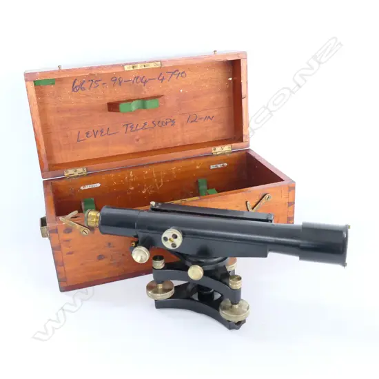 TRANSIT LEVEL by E. R. WATT & SON, LONDON, ADDITIONALLY MARKED FOR PEACOCK RETAILERS AUCKLAND, IN BOX.